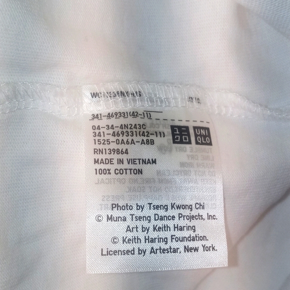 UNIQLO X KEITH HARING UT GRAPHING TSHIRT 100% Cotton - Picture 6 of 7